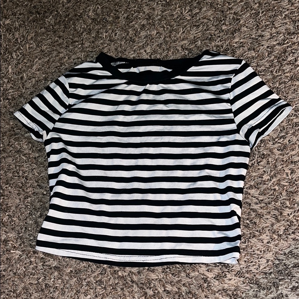 Black and White Striped T-Shirt